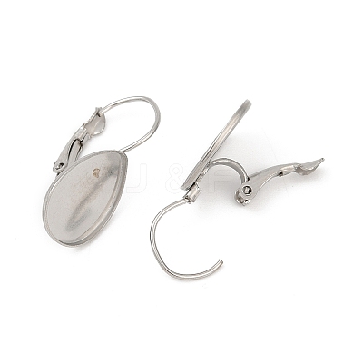 316 Stainless Steel Leverback Earring Findings STAS-Q353-03B-P-1