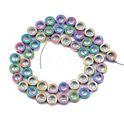 Baking Painting Synthetic Non-magnetic Hematite Beads Strands G-A234-H03-01A-1