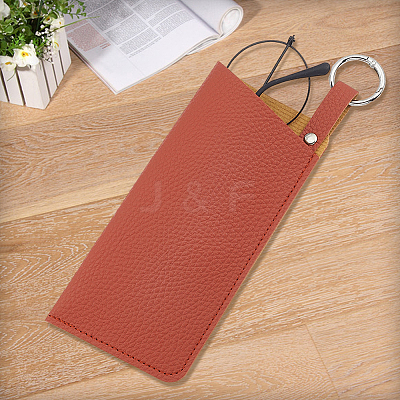 1Pc PU Leather Eyeglass Cases AJEW-CN0004-98B-03-1
