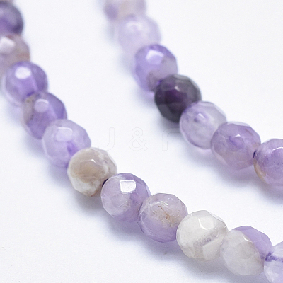 Natural Chevron Amethyst Beads Strands G-K256-52-4mm-1