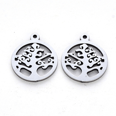 Non-Tarnish 201 Stainless Steel Pendants STAS-N092-17-1