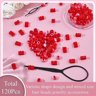 1Bag Plastic Hair Braiding Tool FIND-PA0001-61-1
