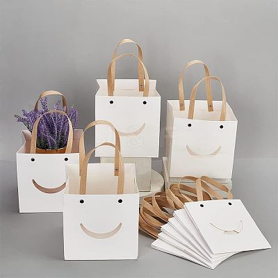 Funny Craft Paper Handbags CARB-WH0018-02B-1