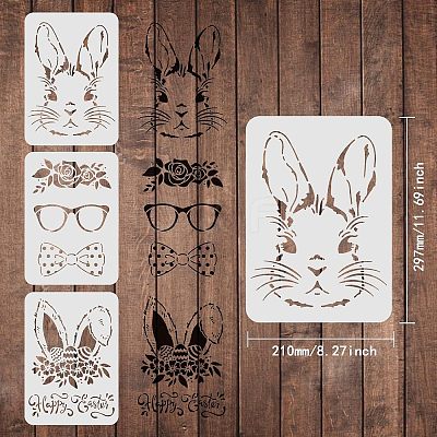 Plastic Drawing Painting Stencils Templates DIY-WH0172-345-1