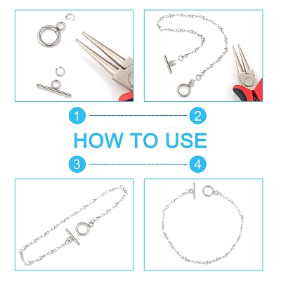 Non-Tarnish 304 Stainless Steel Ring Toggle Clasps X-STAS-Q179-01-1