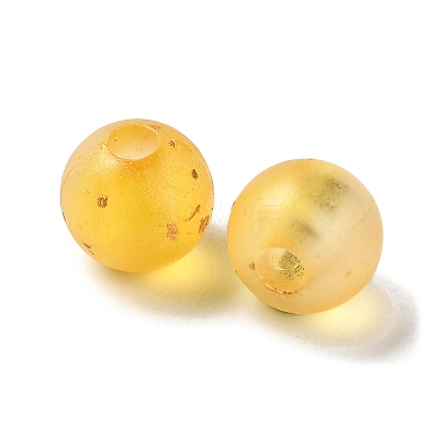 Frosted Transparent Acrylic Beads OACR-F013-13I-1