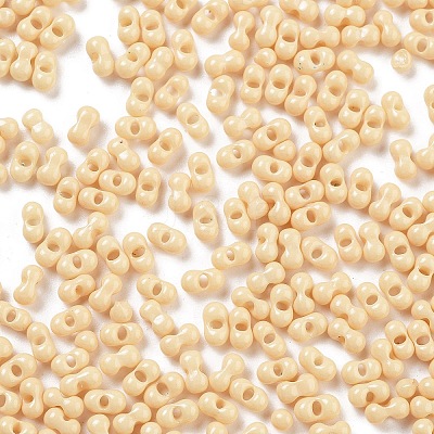 Baking Paint Glass Seed Beads SEED-A033-05G-1
