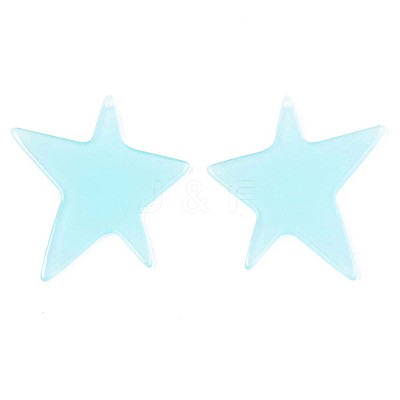 Translucent Cellulose Acetate(Resin) Pendants X-KY-T040-43-1