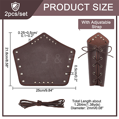 Adjustable PU Leather Cord Bracelet with Wax Cotton Cords AJEW-WH0248-455A-1