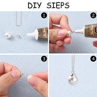 Brass Cup Pearl Peg Bails Pin Pendants KK-H759-29D-S-1