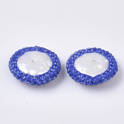 Polymer Clay Rhinestone Beads X-RB-S055-41C-1