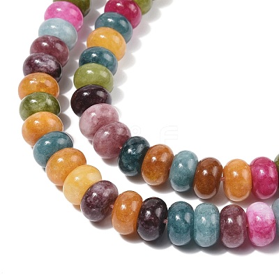 Dyed Natural White Jade Beads Strands X-G-G107-A10-01-1