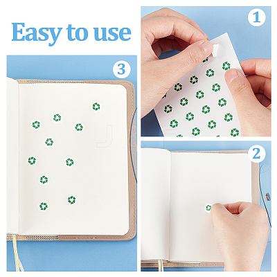 Round Dot PVC Decorative Stickers DIY-WH0423-008-1