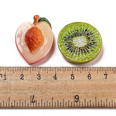 Imitation Fruit Resin Decoden Cabochons CRES-R199-03-1