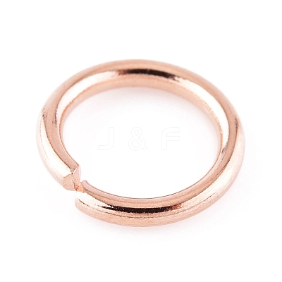 304 Stainless Steel Open Jump Rings STAS-L187-10x1.5mm-RG-1