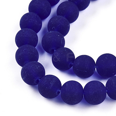 Transparent Glass Beads Strands GLAA-T032-T8mm-MD15-1