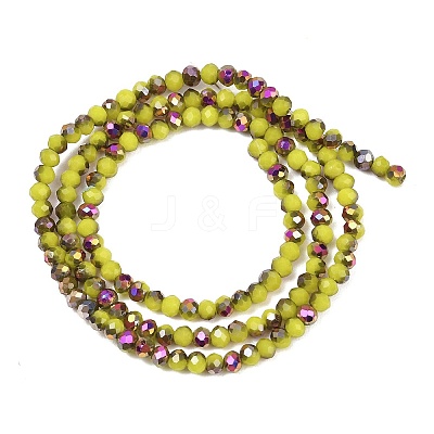 Electroplate Glass Beads Stradns EGLA-H114-02B-11-1