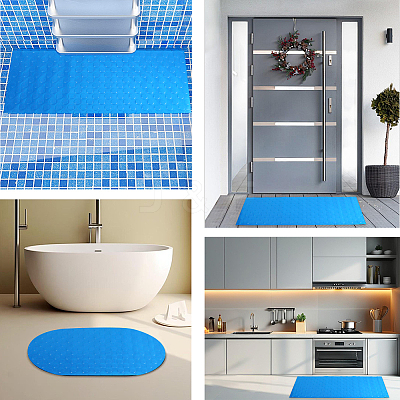 Non-slip PVC Swimming Pool Ladder Mat AJEW-WH20018-231A-02-1