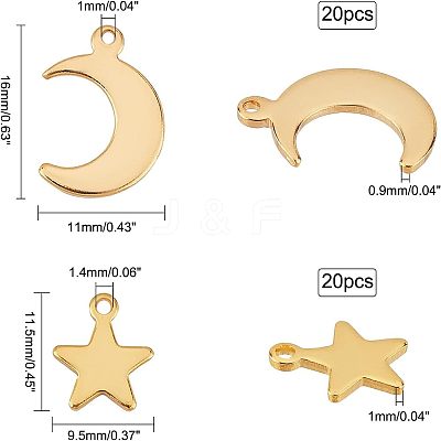 304 Stainless Steel Charms & Pendants STAS-UN0016-59G-1