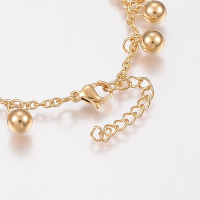304 Stainless Steel Anklets AJEW-G016-02-1