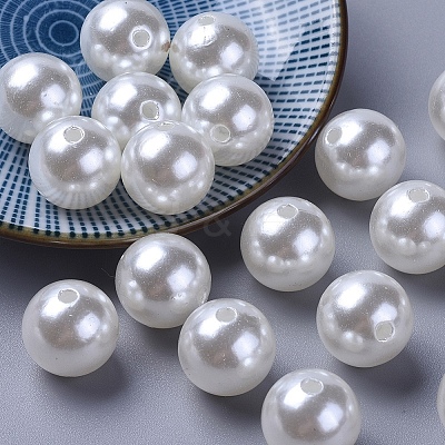 Imitation Pearl Acrylic Beads X-PL607-22-1