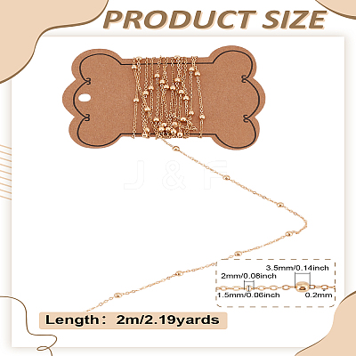 2M Brass Cable Chains CHC-LP0001-02-1