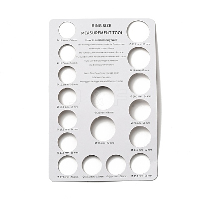 Paper Finger Ring Measuring Cards TOOL-D057-01-1