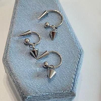 304 Stainless Steel Dangle Stud Earrings FS-WG2B7D5-02-1
