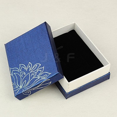 Rectangle Printed Cardboard Jewelry Necklace Boxes CBOX-E008-02-1
