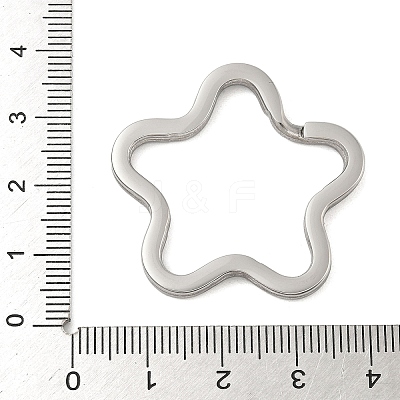 304 Stainless Steel Split Key Rings STAS-D144-01B-P-1