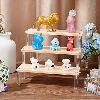 3-Tier Acrylic Model Toy Display Riser ODIS-WH0029-38-1