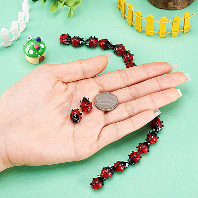 Handmade Lampwork Beads Strands LAMP-TA0002-01-1