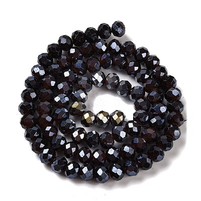 Baking Electroplate Glass Beads Strands DGLA-A039-J10mm-B20-1