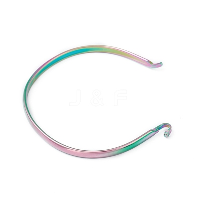Ion Plating(IP) 304 Stainless Steel Cuff Bangle Making STAS-H154-01MC-1