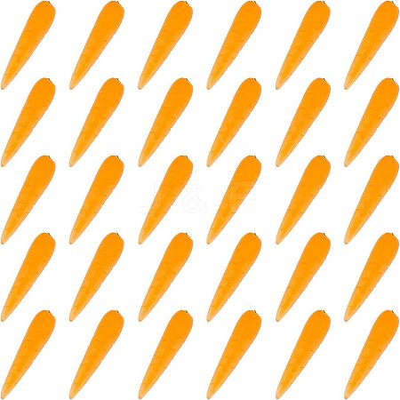 Olycraft 30Pcs PVC Carrot AJEW-OC0003-14-1