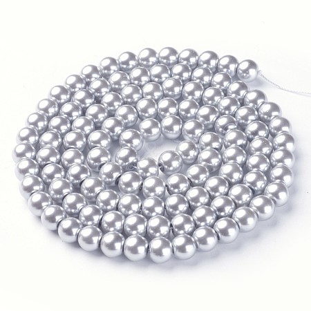 Glass Pearl Beads Strands HY-8D-B18-1