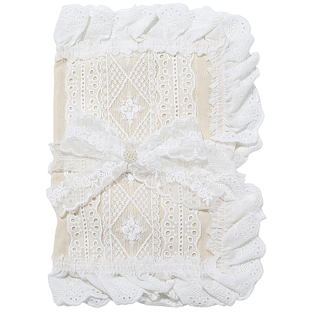 Polyester Lace Book Covers AJEW-WH20001-71-1