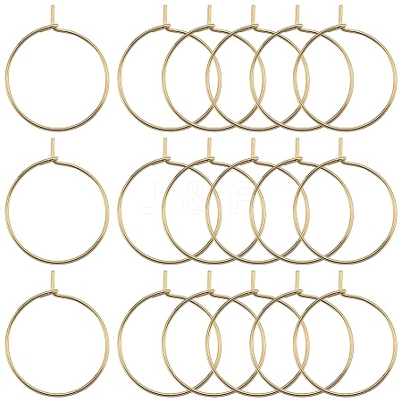 SUNNYCLUE 150Pcs 316 Surgical Stainless Steel Hoop Earring Findings STAS-SC0007-18-1