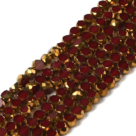 Electroplate Glass Beads Strands EGLA-P061-01A-02-1