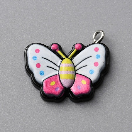 Opaque Resin Pendants RESI-CJC0011-28E-1