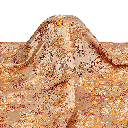 Flower Pattern Polyester Fabric DIY-WH0504-904D-1