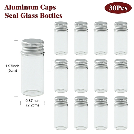 30Pcs Empty Glass Bead Storage Tubes AJEW-YW0001-16B-1