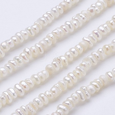 Natural Cultured Freshwater Pearl Beads Strands PEAR-F004-67A-1