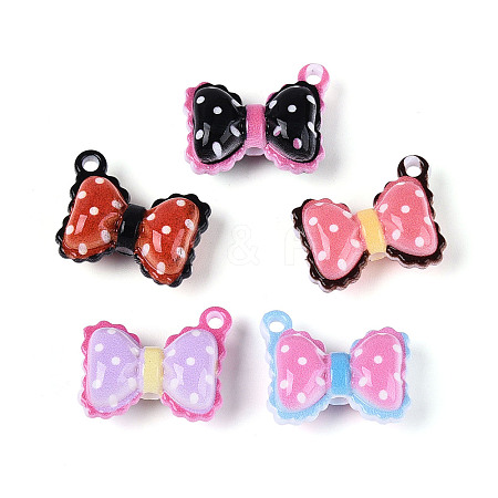 Opaque Printed Acrylic Pendants SACR-T018-28M-1