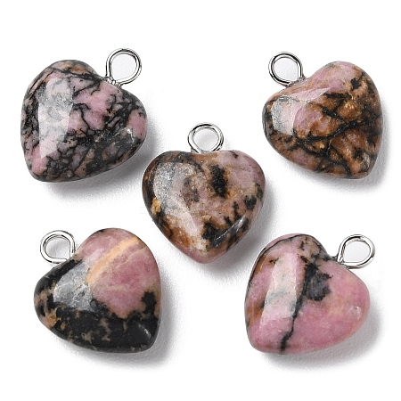 Natural Rhodonite Pendants G-E603-01P-05-1