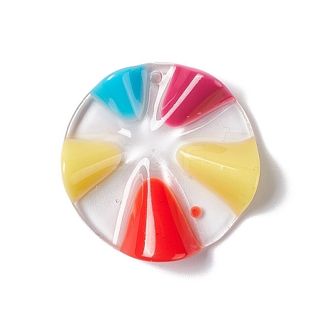 Transparent Resin Pendants LS-RESI-E029-03A-1