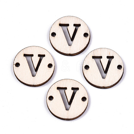 Unfinished Natural Poplar Wood Links Connectors WOOD-S045-140A-01V-1
