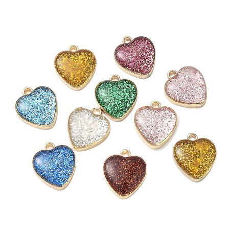 Alloy Enamel Pendants FIND-A065-01G-1