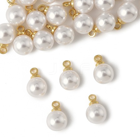 24Pcs ABS Plastic Imitation Pearl Charms KK-FS0001-78-1