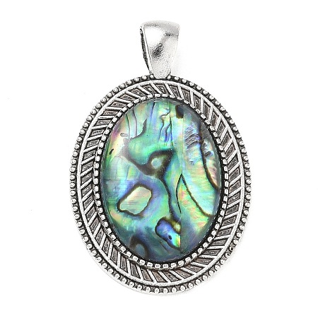 Natural Paua Shell Pendants SH-K001-01A-1